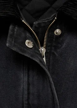 MANGO Płaszcze|Kurtki*Kurtka z kieszeniami i sztruksowym kołnierzem