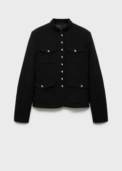 MANGO Kurtki*Kurtka z kieszeniami i zapięciem na guziki