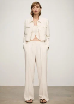 MANGO Kurtki*Kurtka z kieszeniami w paski