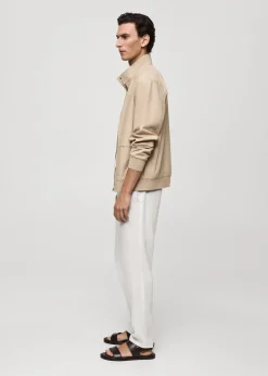 MANGO Kurtki I Koszule Wierzchnie*Kurtka z kieszeniami ze 100% bawełny