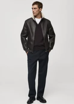 MANGO Kurtki I Koszule Wierzchnie|Płaszcze*Kurtka z kołnierzem z baranka