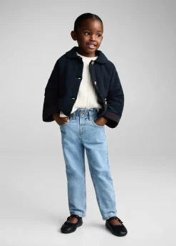 Dzieci MANGO Płaszcze*Kurtka z kreszowanej bawełny z kieszeniami