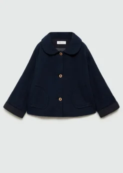 Dzieci MANGO Płaszcze*Kurtka z kreszowanej bawełny z kieszeniami