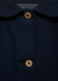 Dzieci MANGO Płaszcze*Kurtka z kreszowanej bawełny z kieszeniami