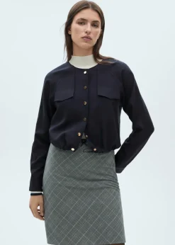 MANGO Kurtki*Kurtka z lyocellu z kieszeniami