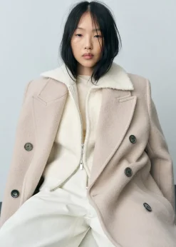 MANGO Płaszcze|Kurtki*Kurtka z mieszanki wełny bouclé