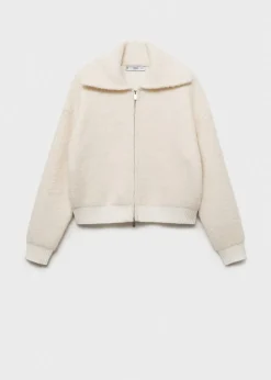 MANGO Płaszcze|Kurtki*Kurtka z mieszanki wełny bouclé