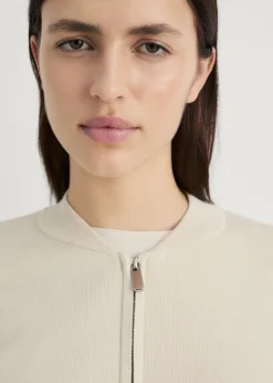 MANGO Kurtki|Piżamy*Kurtka z prążkowanej dzianiny na zamek