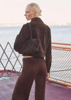 MANGO Kurtki|Skóra*Kurtka zamszowa z kieszeniami