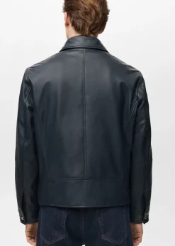 MANGO Kurtki I Koszule Wierzchnie|Skóra*Kurtka ze skóry nappa z kieszeniami