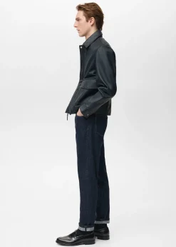 MANGO Kurtki I Koszule Wierzchnie|Skóra*Kurtka ze skóry nappa z kieszeniami