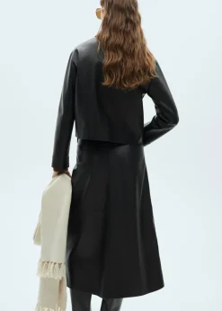 MANGO Płaszcze|Kurtki*Kurtka ze sztucznej skóry z kieszeniami