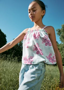 Dzieci MANGO Koszule I Bluzki*Kwiatowy top