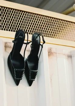 MANGO Buty*Lakierowane buty na obcasie bez pięty