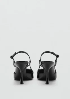 MANGO Buty*Lakierowane buty na obcasie bez pięty