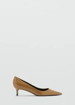 MANGO Buty*Lakierowane buty na obcasie kaczuszka