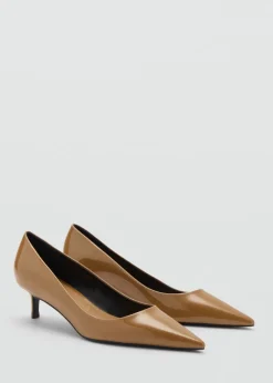 MANGO Buty*Lakierowane buty na obcasie kaczuszka
