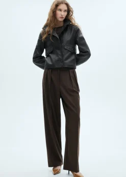 MANGO Buty*Lakierowane buty na obcasie kaczuszka