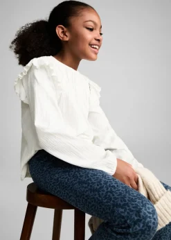 Dzieci MANGO Legginsy I Joggery*Legginsy z rozszerzanymi nogawkami z nadrukiem