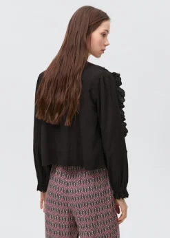 MANGO Koszule I Bluzki*Lejąca bluzka z marszczeniem