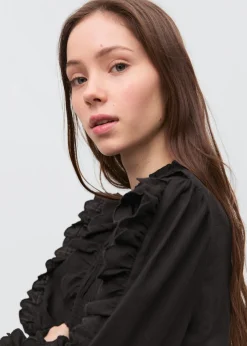 MANGO Koszule I Bluzki*Lejąca bluzka z marszczeniem