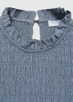 MANGO Koszule I Bluzki*Lejąca bluzka z marszczeniem