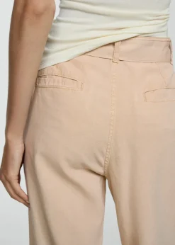 MANGO Dżinsy|Spodnie*Lejące spodnie wideleg z paskiem