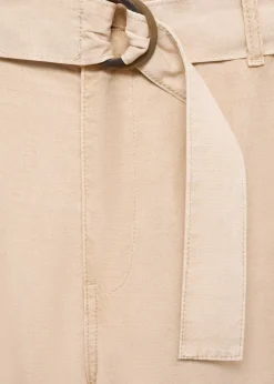 MANGO Dżinsy|Spodnie*Lejące spodnie wideleg z paskiem