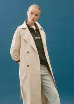 MANGO Płaszcze I Kurtki*Lejący trencz z paskiem