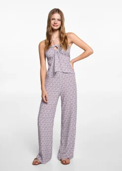 MANGO Koszule I Bluzki*Lejący wzorzysty top