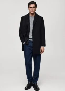 MANGO Płaszcze*Lekki płaszcz z wełny z recyklingu