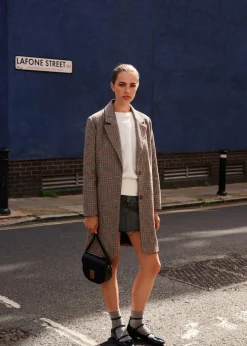 MANGO Torebki*Listonoszka z metalicznym zamknięciem