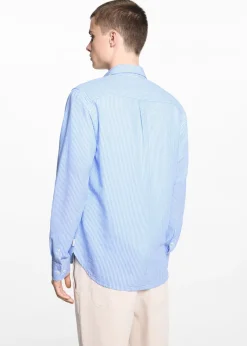 MANGO Koszule*Lniana koszula w paski