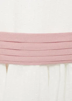 Dzieci MANGO Sukienki I Kombinezony*Lniana sukienka z paskiem