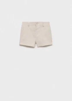 Dzieci MANGO Bermudy*Lniane bermudy