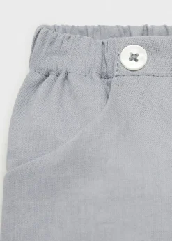 Dzieci MANGO Spodnie|Spodnie*Lniane bermudy
