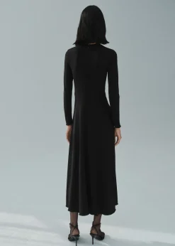 MANGO Sukienki I Kombinezony*Long flared knit dress