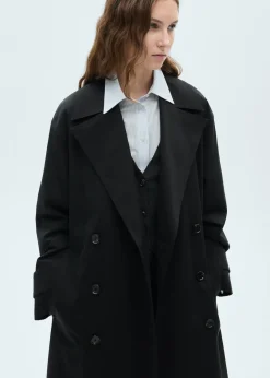 MANGO Płaszcze*Long oversized double-breasted trench coat