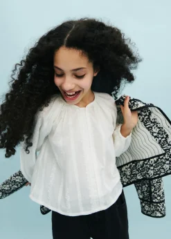 Dzieci MANGO Koszule I Bluzki*Luźna bluzka z haftem