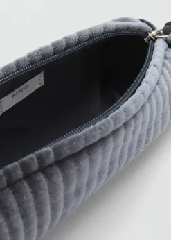 MANGO Galanteria Skórzana|Więcej Akcesoriów*Mała kosmetyczka z aksamitu