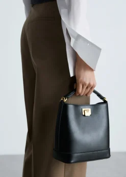 MANGO Torebki*Mała torba shopper z metalowymi elementami