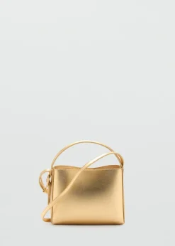 MANGO Torebki*Mała torebka shopper w metalicznym kolorze