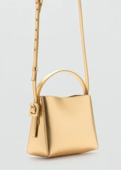 MANGO Torebki*Mała torebka shopper w metalicznym kolorze