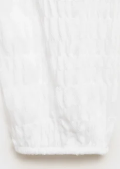 Dzieci MANGO Koszulki I Topy*Marszczona bluzka z wiązaniami