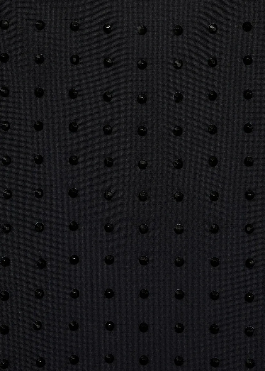 MANGO Topy*Marszczone body ze strasem