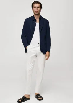 MANGO Marynarki*Marynarka bawełniana slim fit z teksturą