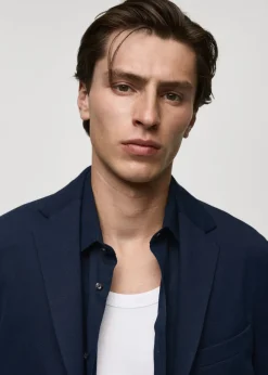 MANGO Marynarki*Marynarka bawełniana slim fit z teksturą