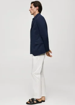 MANGO Marynarki*Marynarka bawełniana slim fit z teksturą