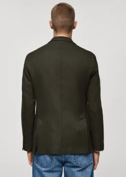 MANGO Marynarki*Marynarka dwurzędowa slim fit w jodełkę