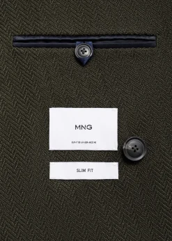 MANGO Marynarki*Marynarka dwurzędowa slim fit w jodełkę